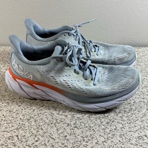 Hoka One One Clifton 8 Women's Size 8 Blue Fog Plein Air Athletic Running Shoes